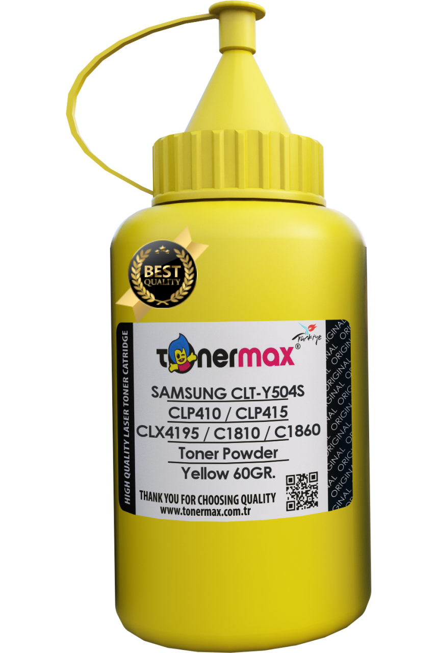Samsung CLT-Y504S Toner Tozu Sarı/ CLP-410 / CLP-415 / CLX-4100 / CLX-4195 / C1860 / C1810