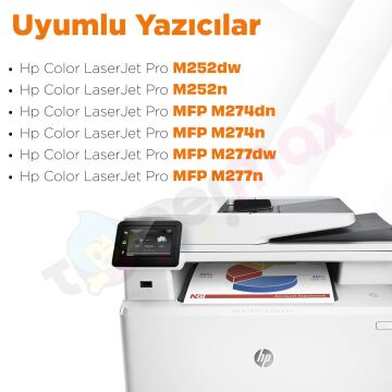 Hp 201X / CF400X Muadil Toneri Set/ M252 / M274 / M277