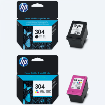 Hp 304 Orjinal Kartuş SET N9K05AE -N9K06AE / Deskjet 2600/2620/2630 /3720 / 3730 / 3732