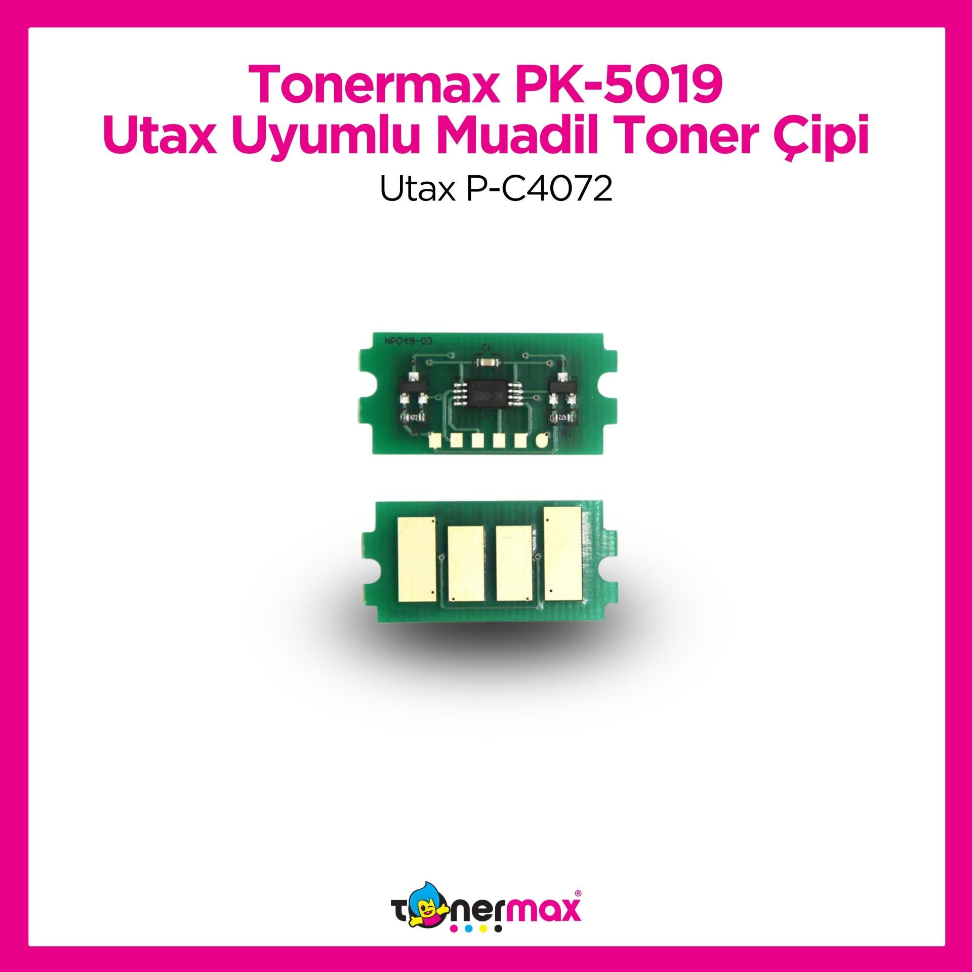 Utax PK-5019 Toner Çipi - Set / Utax P-C4072
