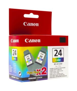 Canon BCI-24 CMY Renkli Mürekkep Kartuş Orjinal 2'li Paket