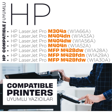 Hp 59X CF259X Muadil Toner Çipsiz / Hp Laserjet M304 / M404 / M428(ÇİP TAKILMADAN ÇALIŞMAZ)