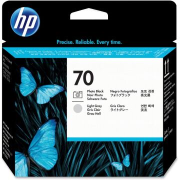 HP 70  C9407A Siyah ve Gri Orjinal Baskı Kafası