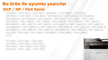 Brother LC37 Muadil Kartuş Set/ LC51 LC57 LC960 LC970 LC1000