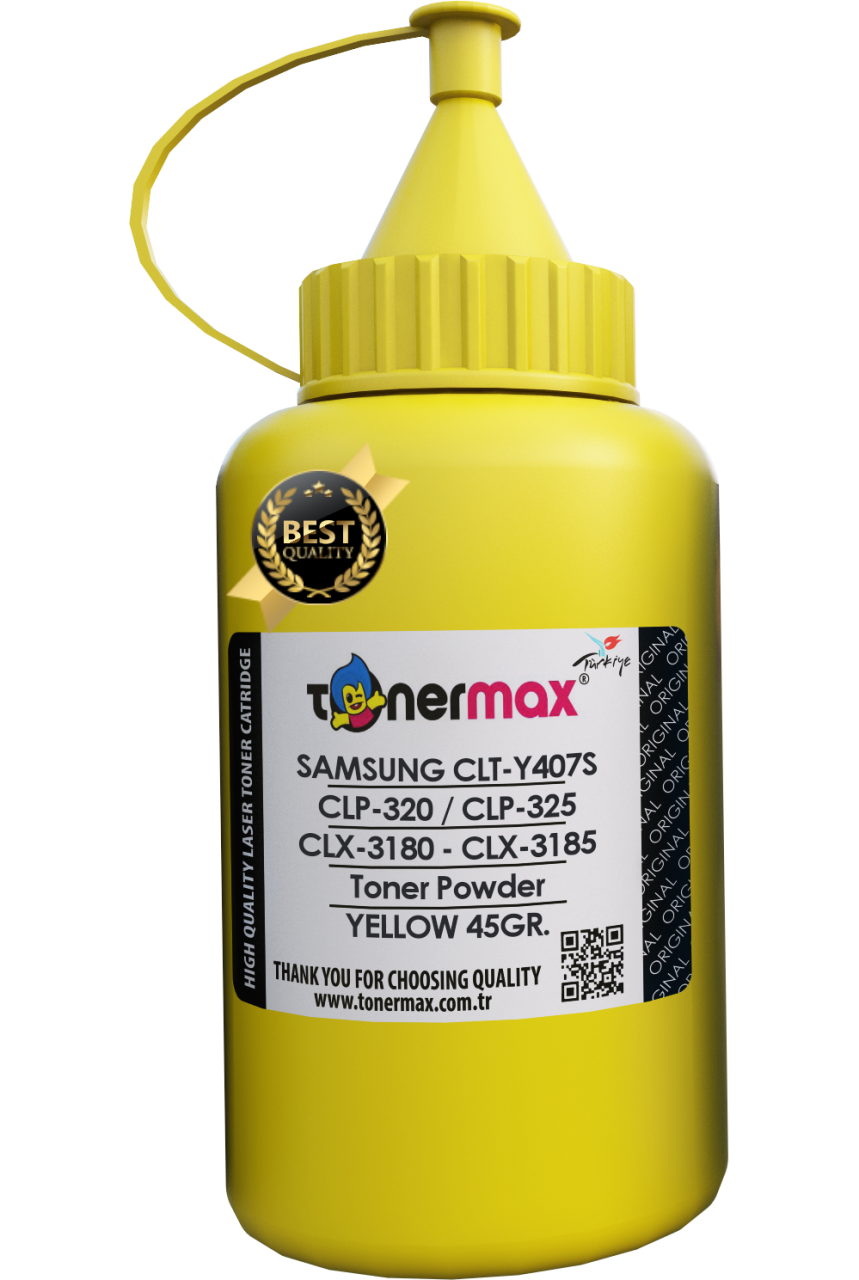 Samsung CLT-K407S Toner Tozu Sarı/ CLP-320 / CLP-325 / CLX-3180 / CLX-3185