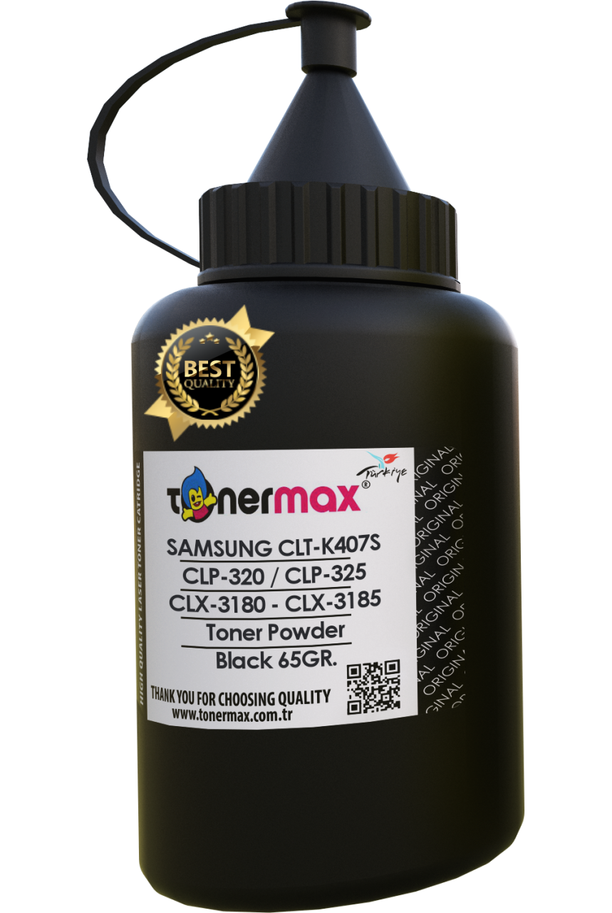 Samsung CLT-K407S Toner Tozu Siyah / CLP-320 / CLP-325 / CLX-3180 / CLX-3185 Toner Tozu