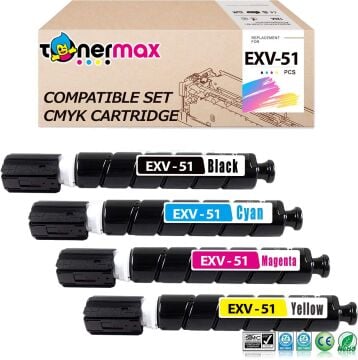 Canon C-EXV-51 Muadil Toner - Takım / IR-C5535 / IR-C5540 / IR-C5550 / IR-C5560 / IR-C5750