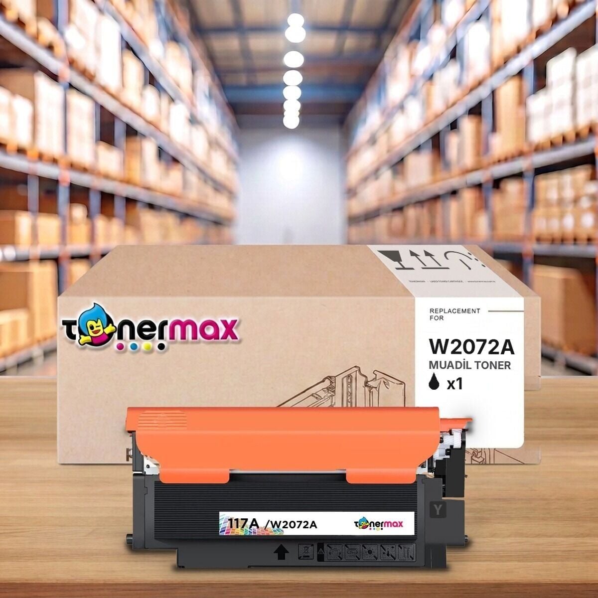 Hp 117A W2072A Sarı Muadil Toner ÇİPLİ / Hp 150a / 150nw / 178nw / 179fnw