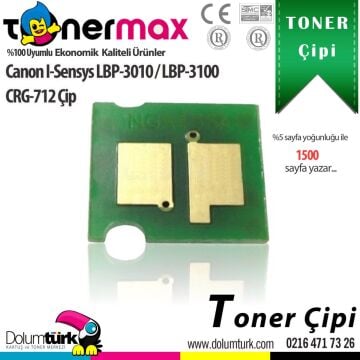 Canon 712 / CRG-712 / LBP-3018 LBP-3100 / LBP-3050 / LBP-3150 Çip
