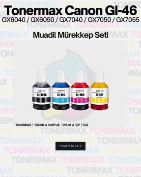 Canon GI-46 Muadil Mürekkep Kırmızı / Canon Maxify GX6040 / GX6050 / GX7040 / GX7050 / GX7055
