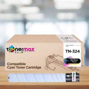 Konica Minolta Uyumlu Tonermax TN-324 Mavi Muadil Toner/ Bizhub C258 / C308 / C368 A8DA430