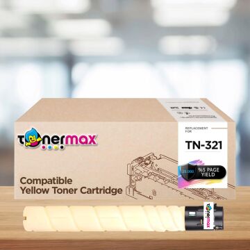 Konica Minolta Uyumlu Tonermax TN-321 Sarı Muadil Toneri/ Bizhub C224 / C284 / C364 A33K230