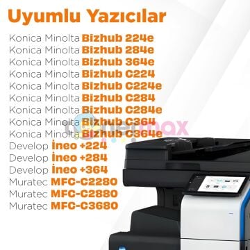 Konica Minolta Uyumlu Tonermax TN-321 Kırmızı Muadil Toneri / Bizhub C224 / C284 / C364 A33K330