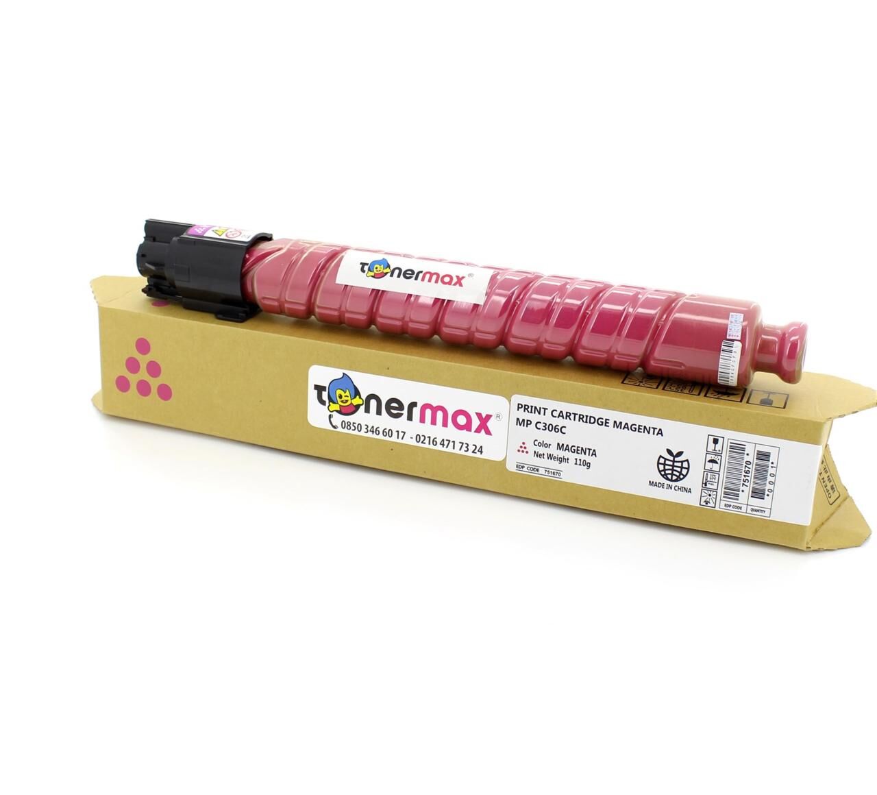 Ricoh 842093 / MPC306 / MP-C307 / MP-C406 / MP-C407 Kırmızı Muadil Toner