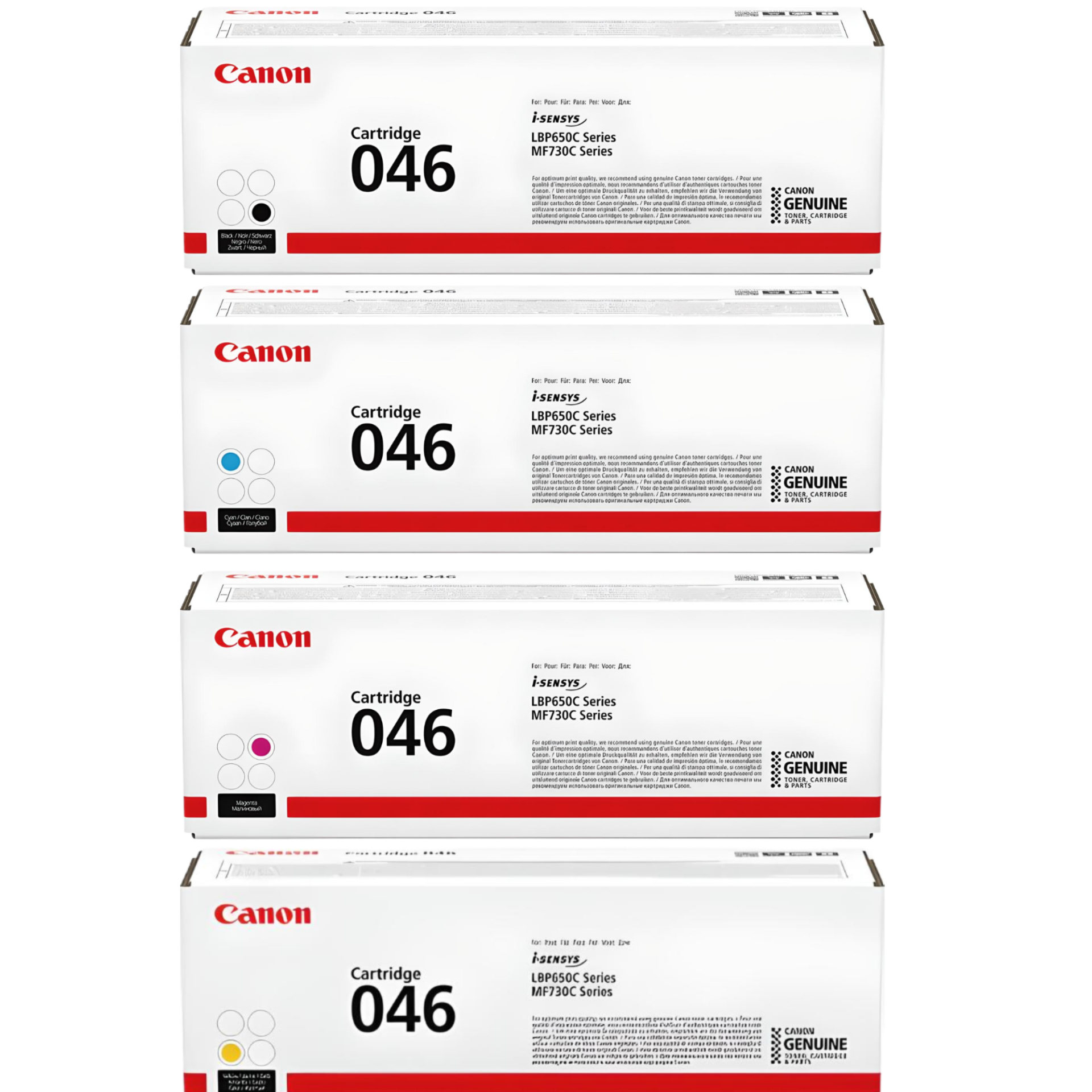 Canon CRG-046 Orjinal Toner Set / LBP653 / LBP654 / MF732 / MF734 / MF735