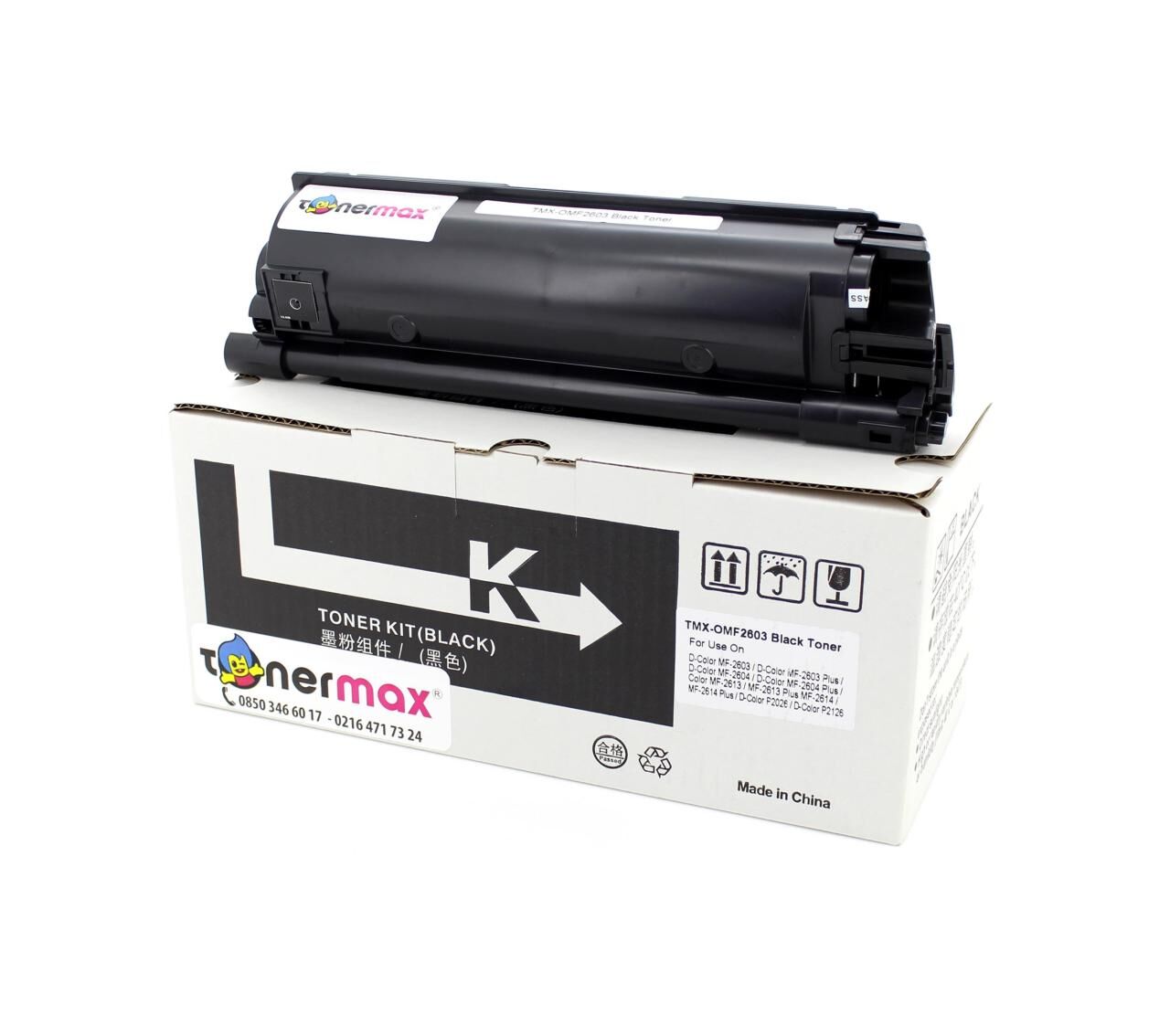 Olivetti B0946 / MF2603 Siyah Muadil Toner/ MF2604 / P2026 / P2126