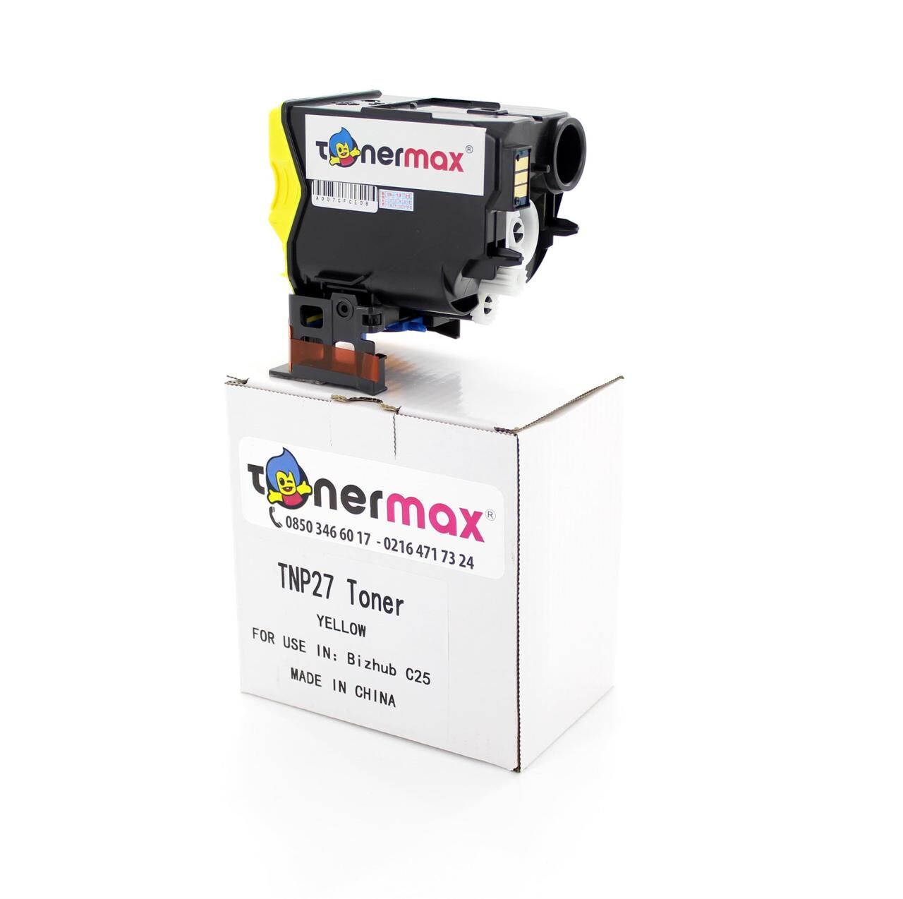 Konica Minolta Uyumlu Tonermax A0X5253 / TNP-27 Y/ Bizhub C25 Sarı Muadil Toner