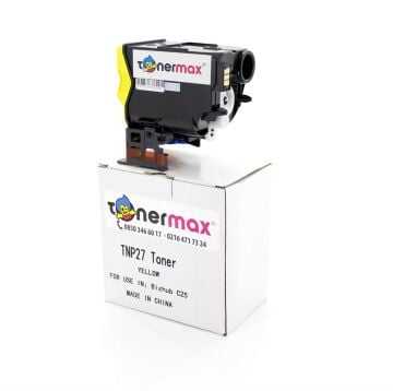 Konica Minolta Uyumlu Tonermax A0X5253 / TNP-27 Y/ Bizhub C25 Sarı Muadil Toner