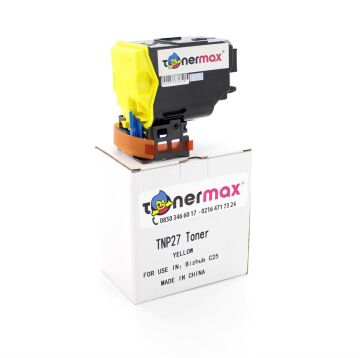 Konica Minolta Uyumlu Tonermax A0X5253 / TNP-27 Y/ Bizhub C25 Sarı Muadil Toner