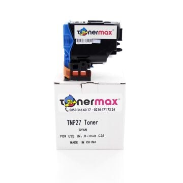 Konica Minolta Uyumlu Tonermax A0X5453 / TNP-27 C/ Bizhub C25 Mavi Muadil Toner
