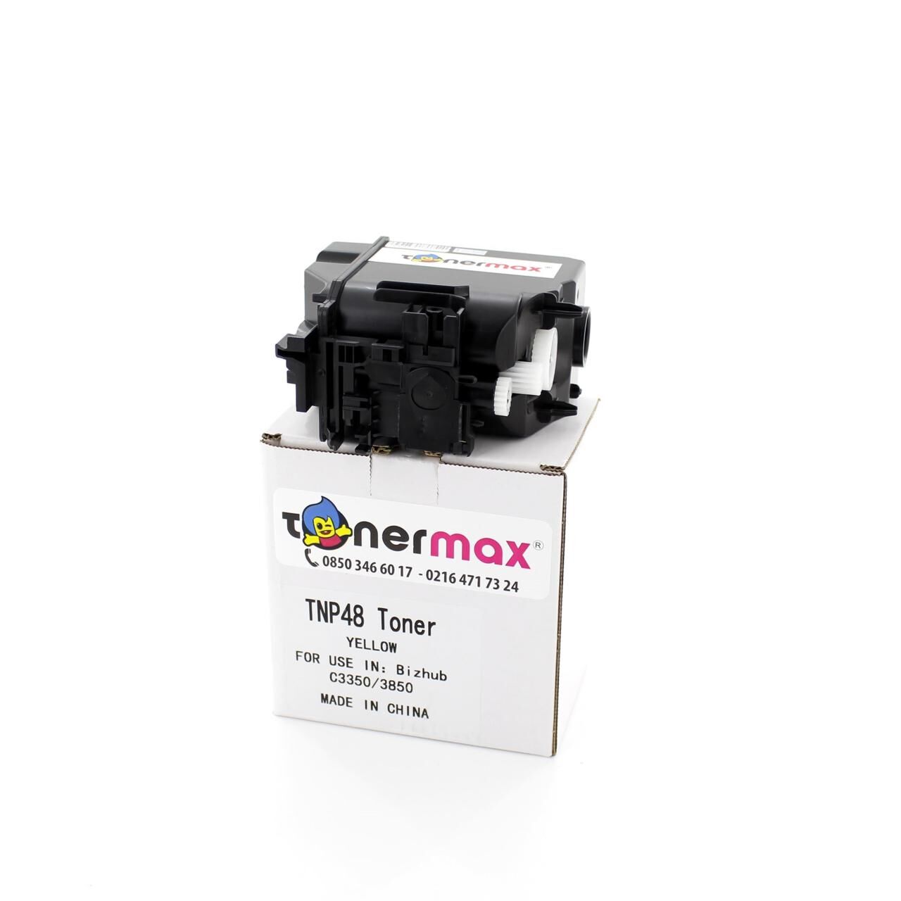 Konica Minolta Uyumlu Tonermax A5X0250 / TNP-48  Sarı Muadil Toner/ Bizhub C3850 / C3350