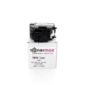 Konica Minolta Uyumlu Tonermax A5X0450 / TNP-48  Mavi Muadil Toner/ Bizhub C3850 / C3350