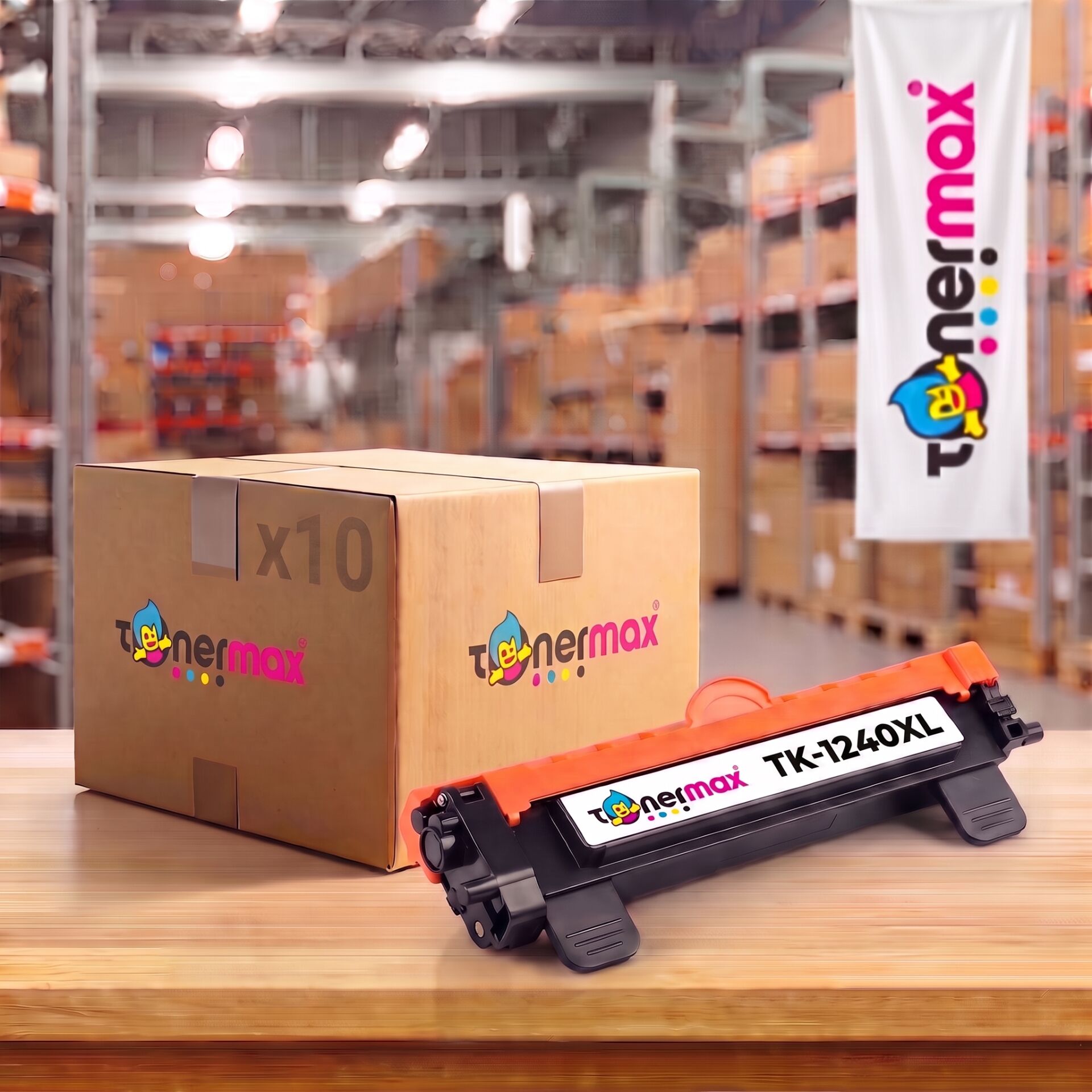 Kyocera TK-1240XL Uyumlu (10'lu Paket) Yüksek Kapasite Muadil Toner