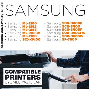 Samsung MLT-D101S / ML-2160 / ML-2165 / SCX-3400 / SCX-3405 / SF-760 Muadil Toner