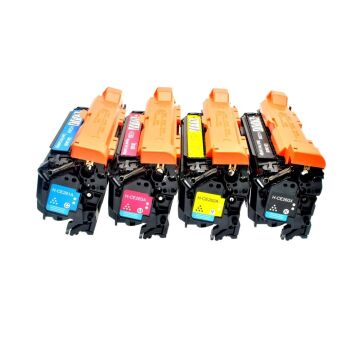 HP 504A Muadil Toner Set - A Plus/ CE250A / CP3520 / CP3525