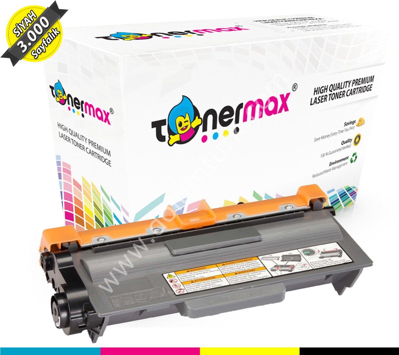 Brother TN-3320 / HL5440 / HL5450 / HL5470 / HL6180 / DCP8110 / DCP8250 / MFC8510 / MFC8520 / MFC8920 / MFC8950 Muadil Toneri