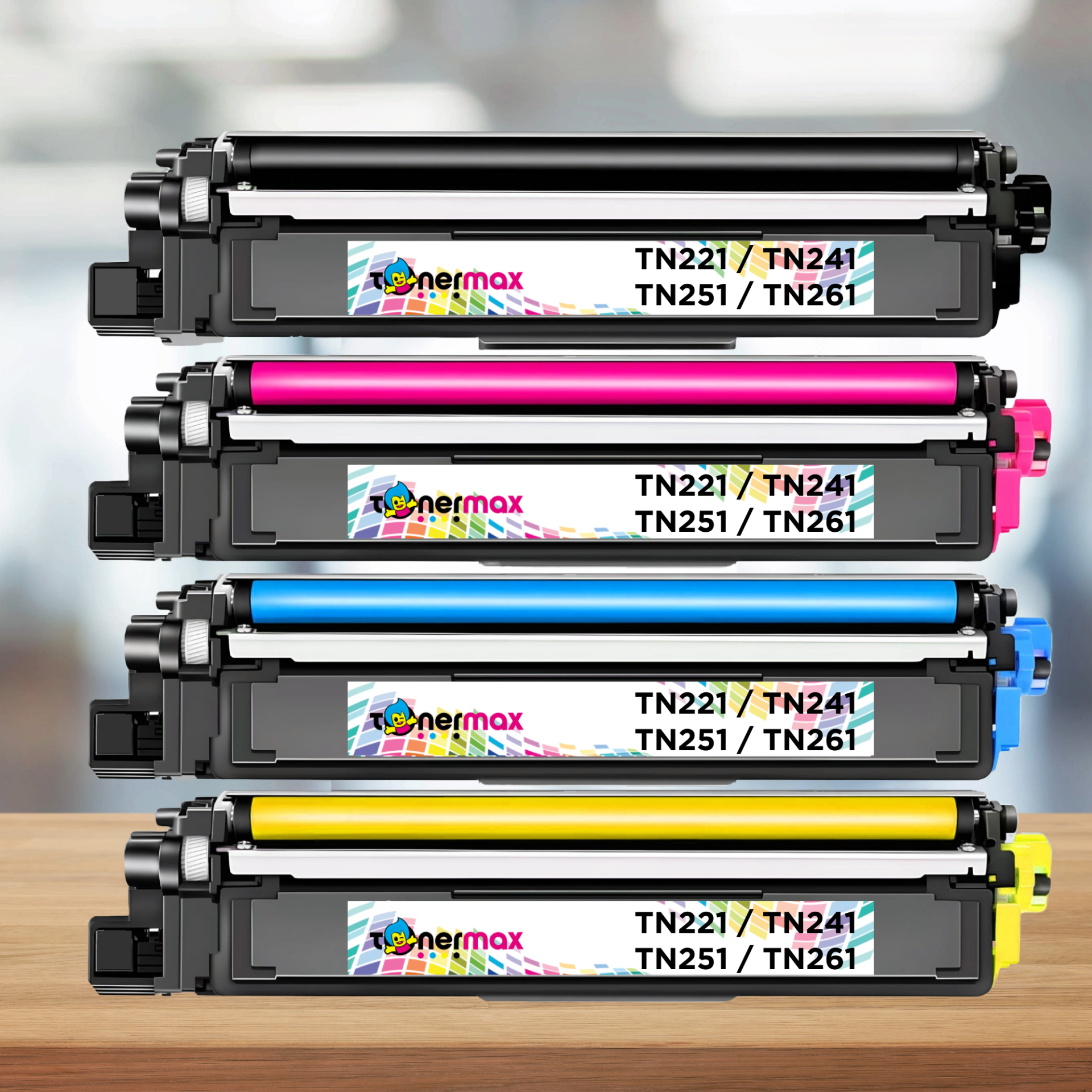 Brother TN221 / TN241 / TN251 / TN261 Muadil Toneri Set APLUS