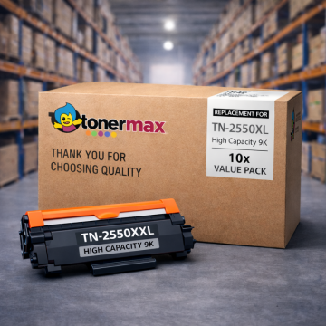 Brother TN-2550XXL Muadil Toner 10'lu Paket / HL-L2461DN / MFC-L2806DW / MFC-L2861DW / MFC-L2886DW