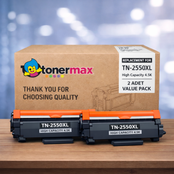 Brother TN-2550XL Muadil Toner 2'li Paket / HL-L2461DN / MFC-L2806DW / MFC-L2861DW / MFC-L2886DW