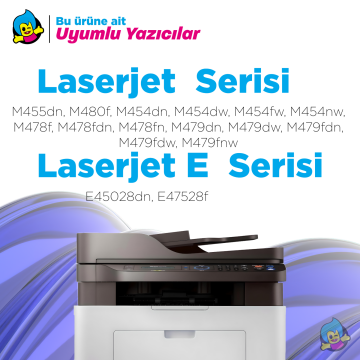 Hp 415X W2032X Muadil Toner Sarı-Çipsiz/ W2030A / W2031A / W2032A / W2033A / M455 / M480 / M454 / M478 / M479