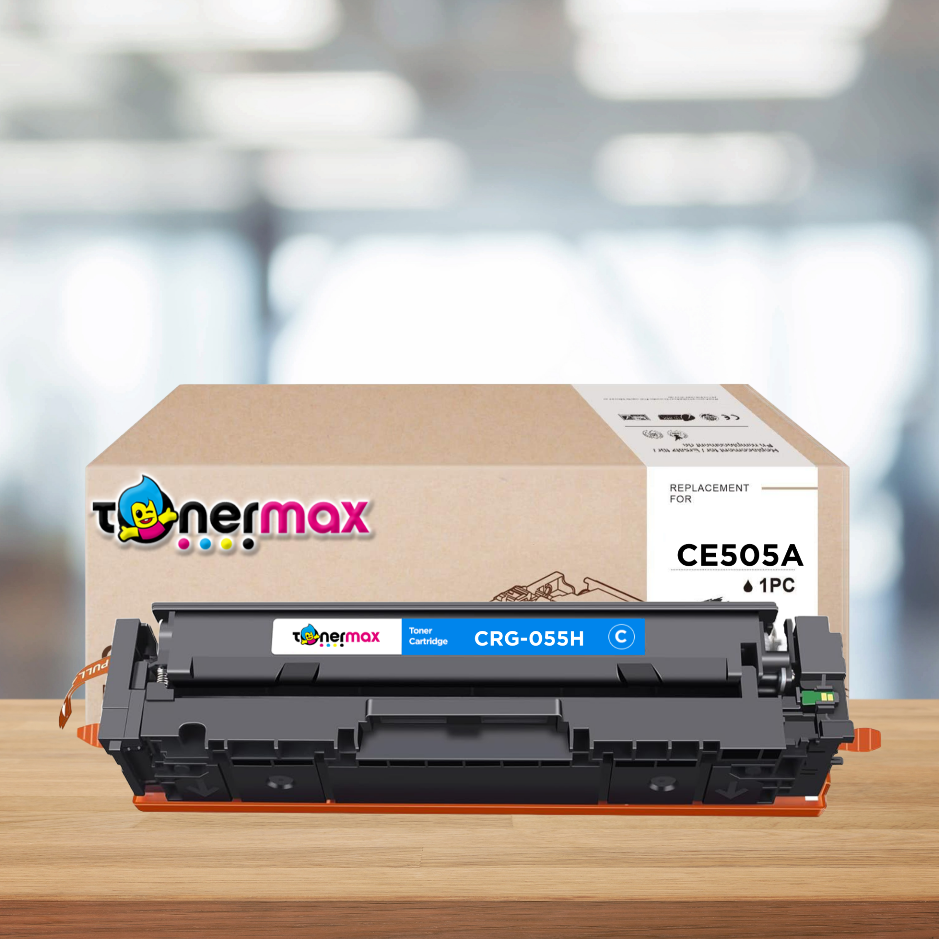 Canon CRG-055H Muadil Toner Mavi - Çipsiz/ LBP-662Cdw / LBP-664Cx / MF-741Cdw / MF-742Cdw / MF-743Cdw / MF-744Cd / MF-745Cdw / MF-746Cx