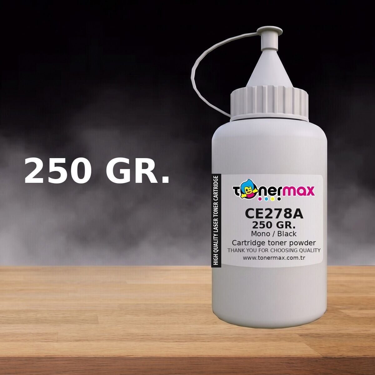 TonerMAX CE278A uyumlu toner tozu 250 gr - yaklasik 5 kartus dolumu