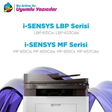 Canon CRG-067H Muadil Toner Sarı / LBP-631Cw - LBP-633Cdw - MF-651Cw - MF-655Cdw - MF-655Cx - MF-657Cdw