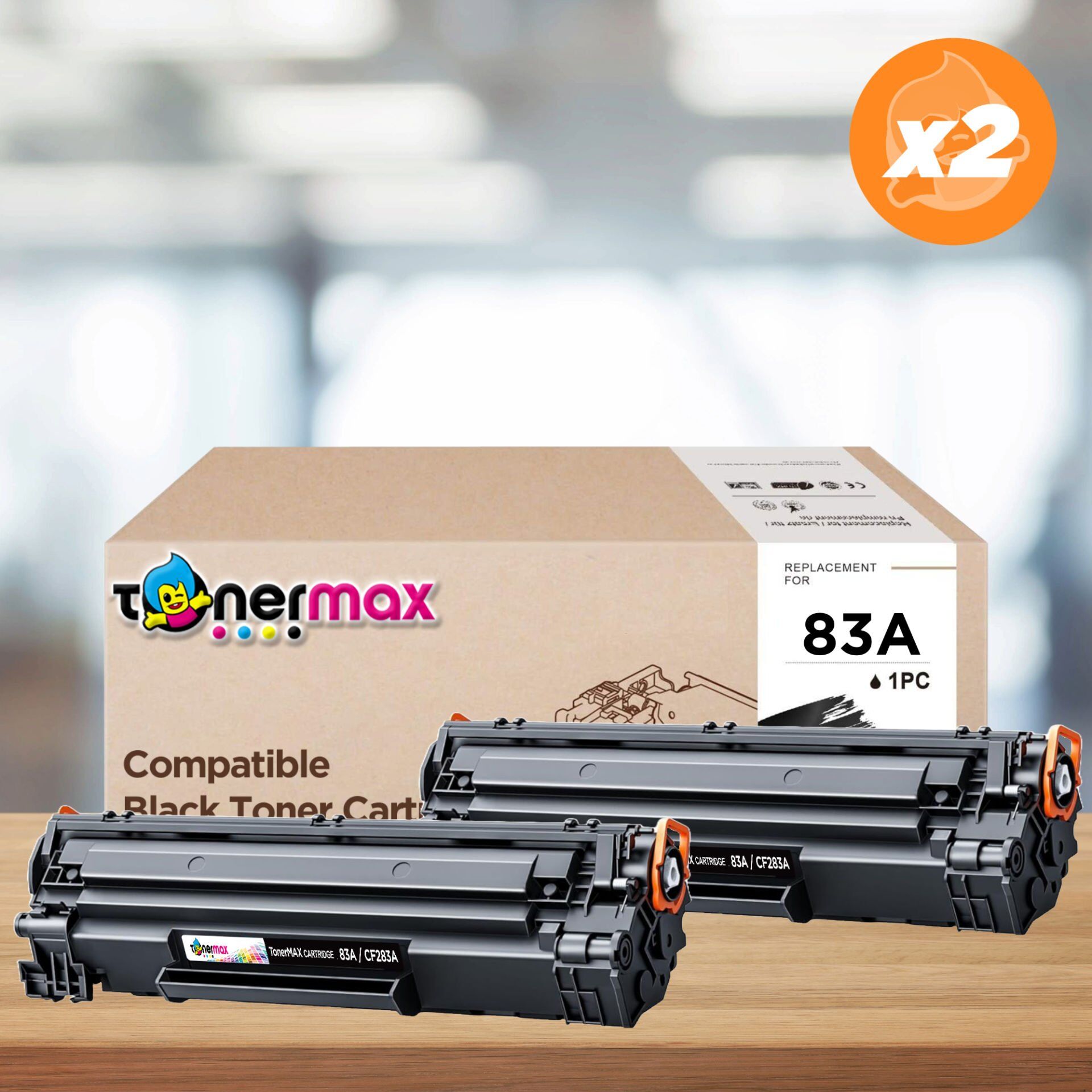 Hp 83A / CF283A Muadil Toner 2'li Paket / M201 / M125 / M225 / M127