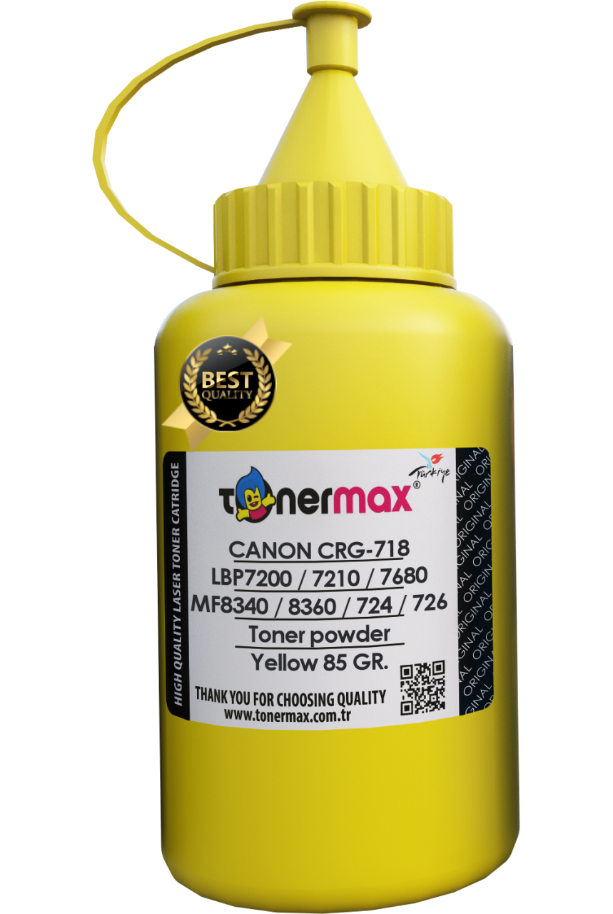 Canon CRG-718 Toner Tozu Sarı/ LBP-7200 / 7210 / 7680 / MF8340 / 8350 / 8360 / MF724 / M726