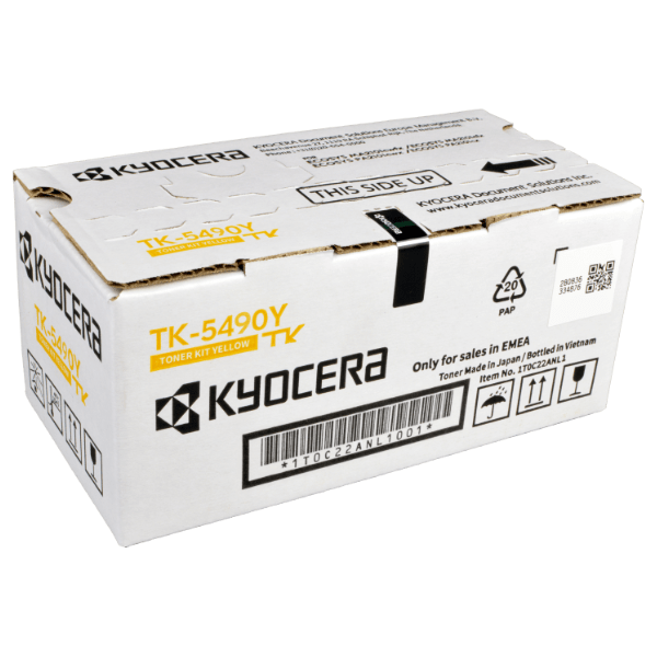 Kyocera TK-5490 Orijinal Toner Sarı | MA2101cfx | MA2101cwfx | PA2101cwx | PA2101cx | MA2101 | PA2101
