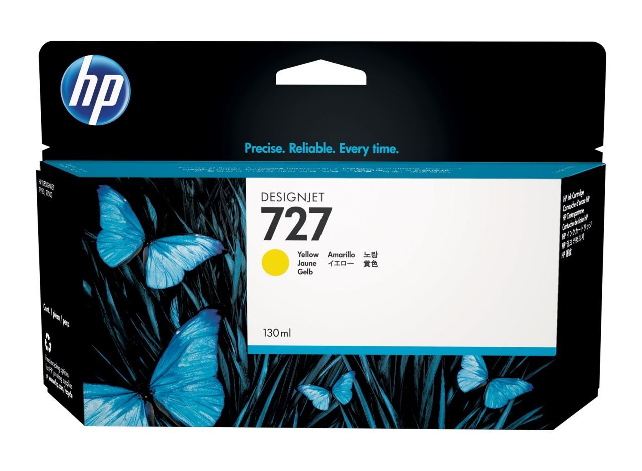 Hp 727 B3P21A Sarı Orjinal Kartuş/ T920 / T1500 / T2500