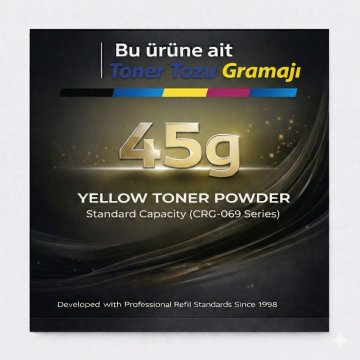 Canon CRG-069 Toner Tozu Sarı 45.GR/ LBP673Cdw /MF752Cdw /MF754Cdw