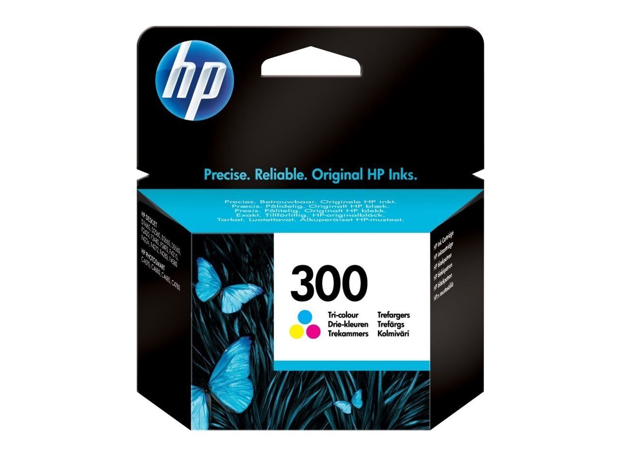HP 300 CC643E Mavi / Sarı / Kırmızı Orjinal Kartuş
