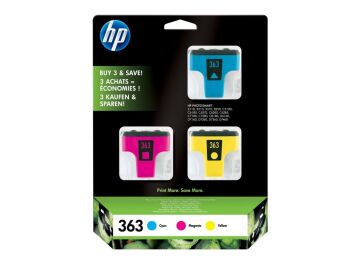 HP 363 CB333E Mavi / Sarı / Kırmızı Orjinal Kartuş
