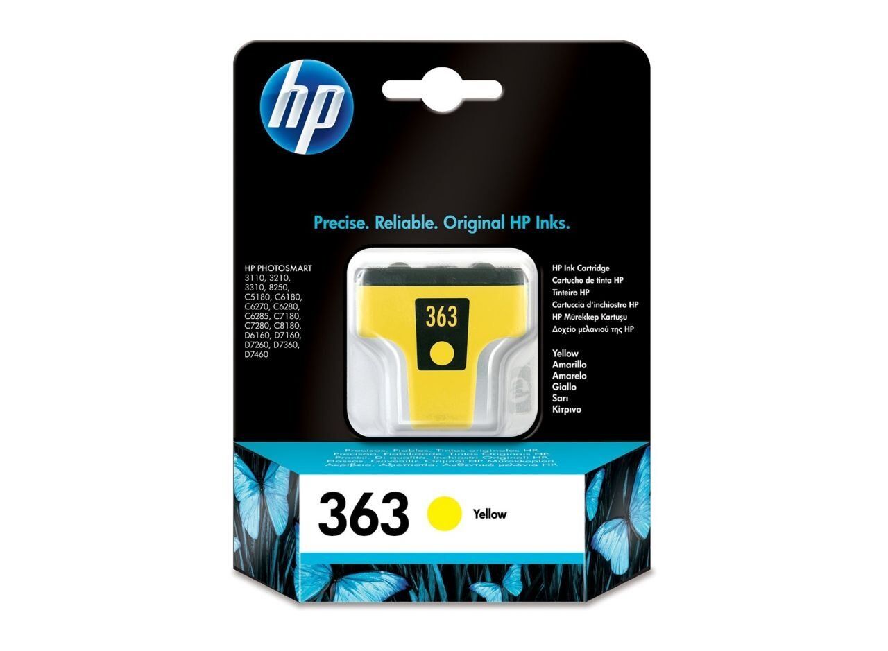 HP 363 C8773E Sarı Orjinal Kartuş