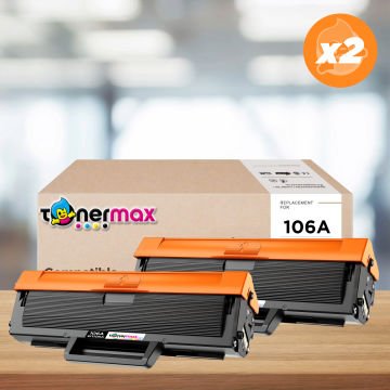 Hp 106A W1106A Muadil Toner - Çipli ( 2'li Paket )/ 107A / 107W / MFP 135W / MFP 137fnw