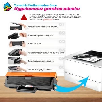Hp 106A W1106A Muadil Toner - Çipli ( 2'li Paket )/ 107A / 107W / MFP 135W / MFP 137fnw