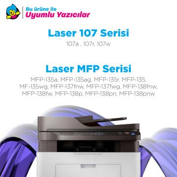 Hp 106A W1106A Muadil Toner - Çipli ( 2'li Paket )/ 107A / 107W / MFP 135W / MFP 137fnw