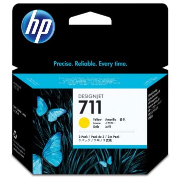 HP 711 CZ136A Sarı Orjinal Kartuş 87ML / Hp Designjet T120 HP Designjet T520 Orjinal Kartuş