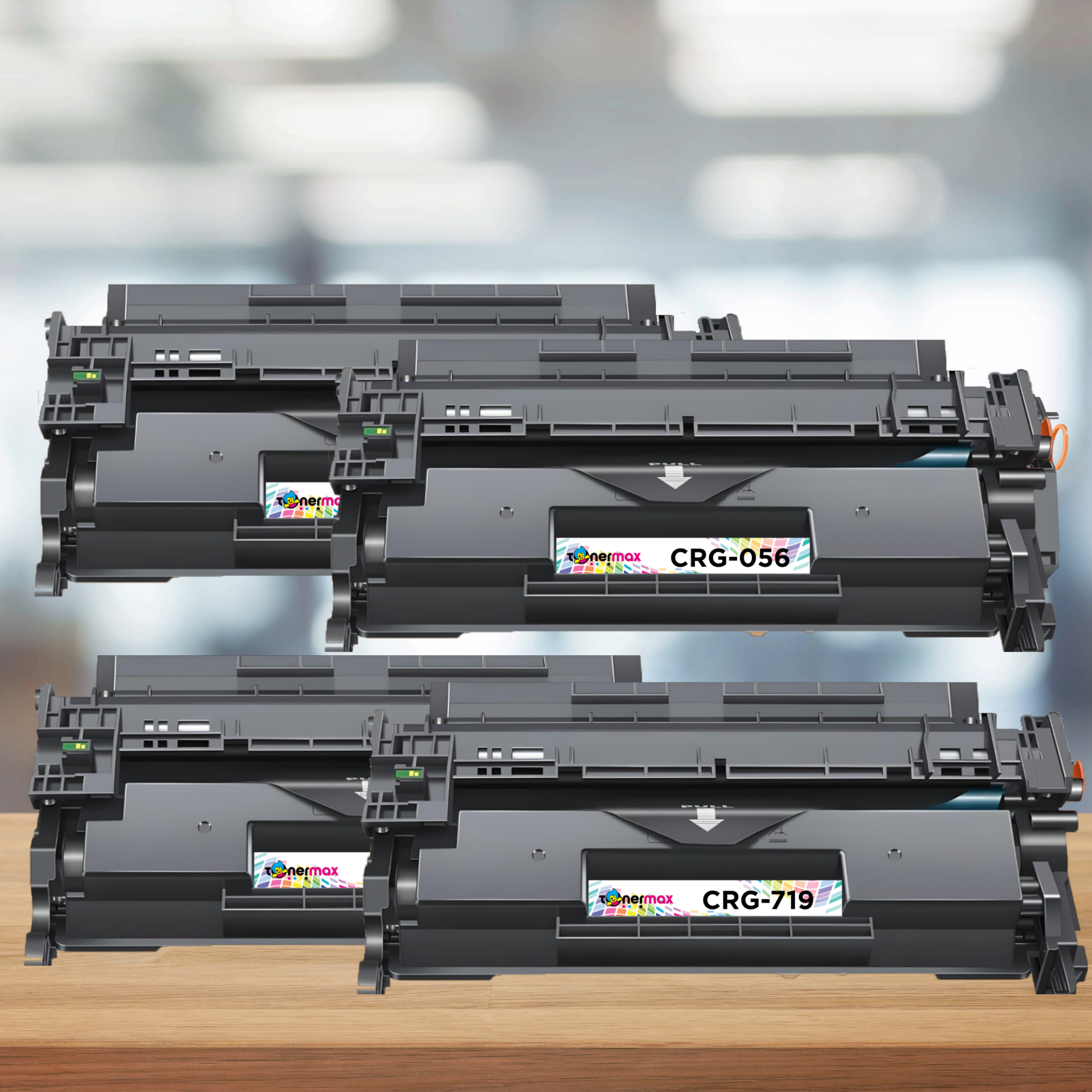 Canon CRG-056 4lü Avantaj paket Muadil Toner - Çipli / LBP-325dn / LBP-325X / MF-542x / MF-543x / MF-552dw / MF-553dw